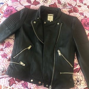 ZARA trf leather jacket moto style